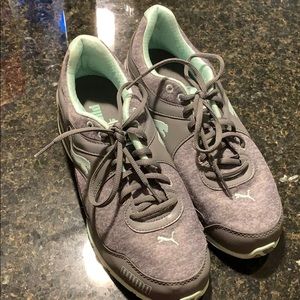 Gray and teal Puma - women’s size 10